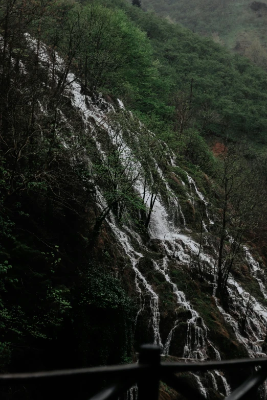 an elephant on top of a cliff next to water