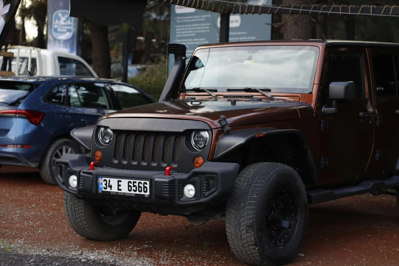 a jeep that has some jeep numbers on it