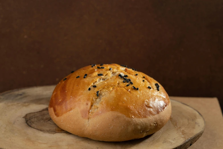 a large loaf of bread that is on a table