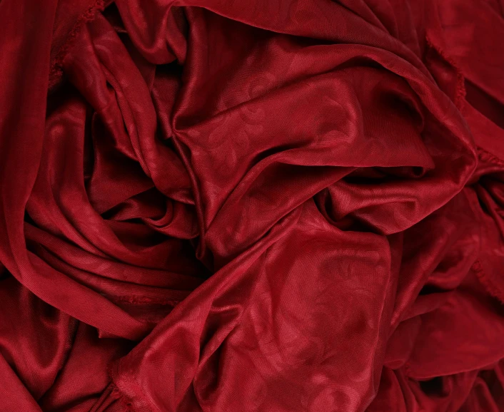 a red cloth that is very thick and plain