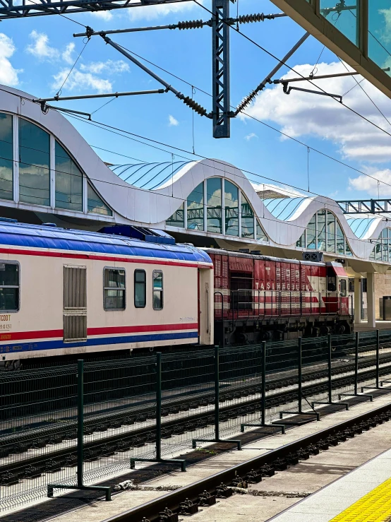 a train that is sitting on the tracks