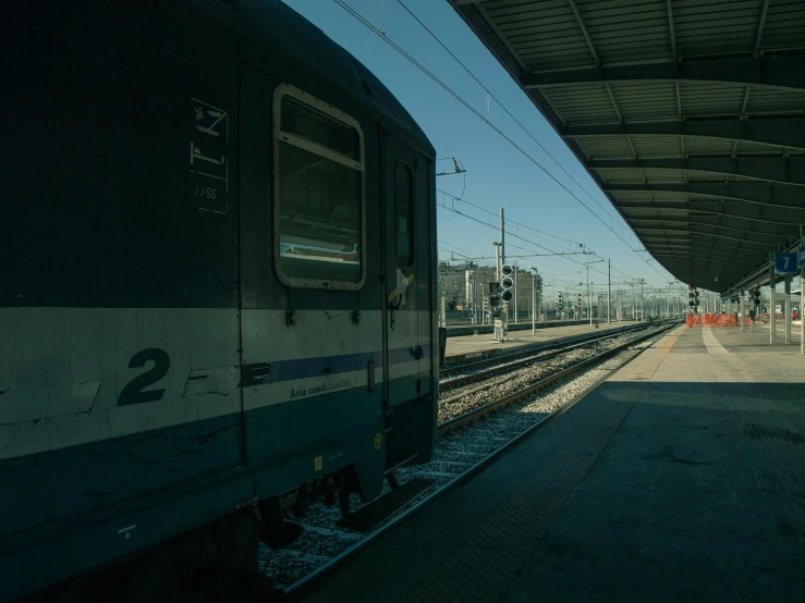 view from a distance looking at a train stop