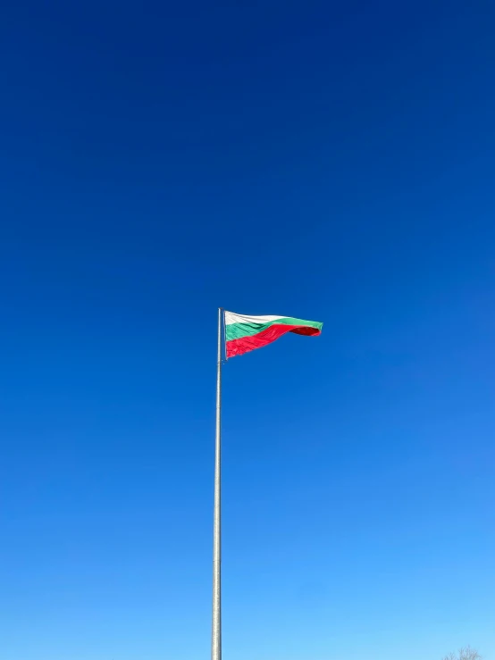 an italian flag blowing in the wind