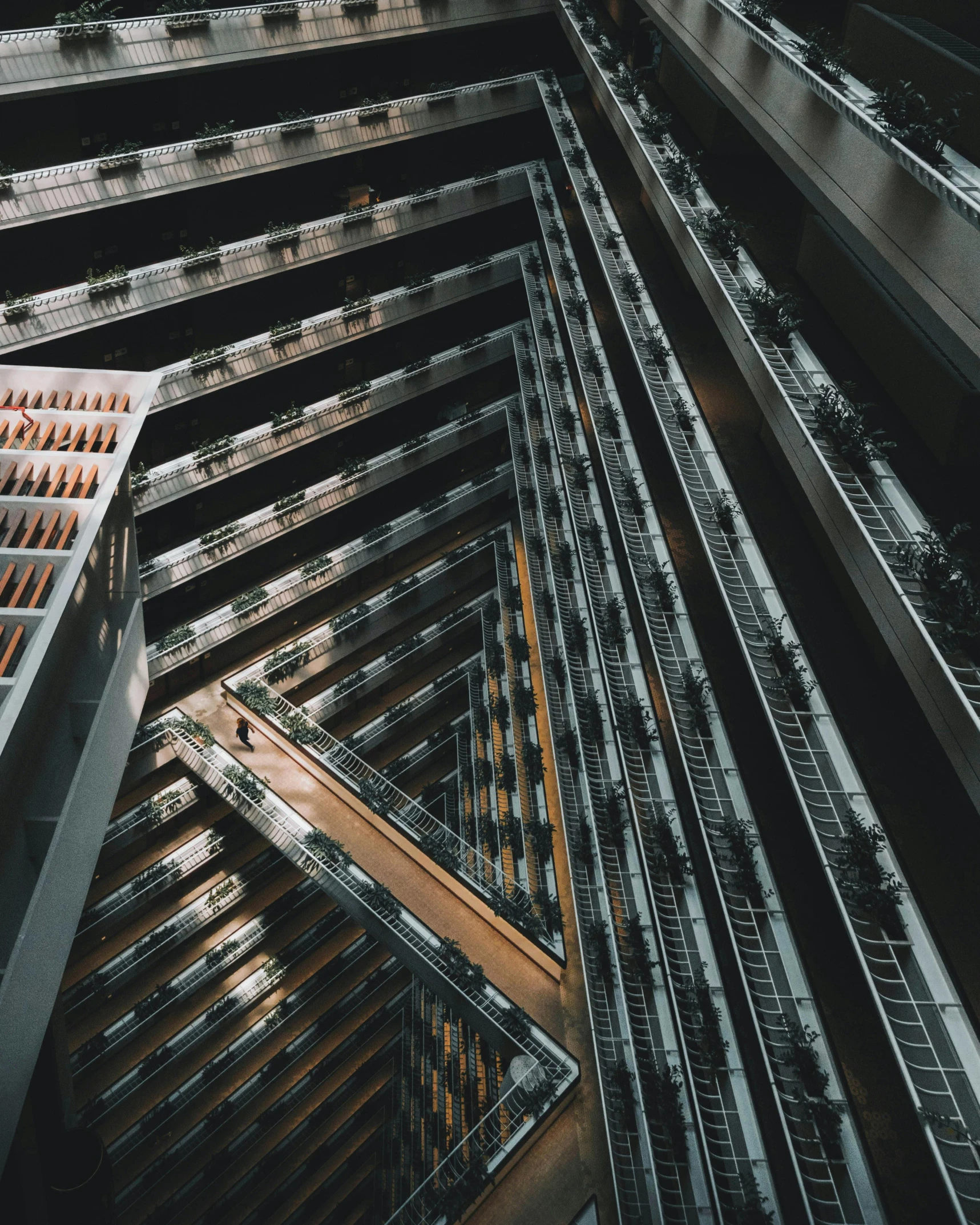 a large building with lots of metal pipes