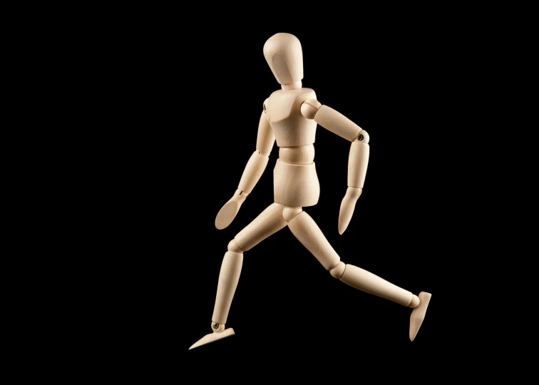 an animated human running with no leg