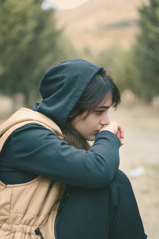 a person with their back to the camera, in winter attire