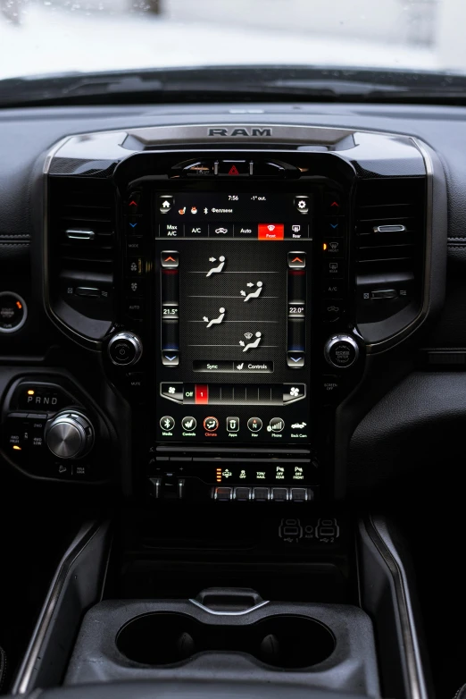 a steering wheel and dashboard area of a vehicle