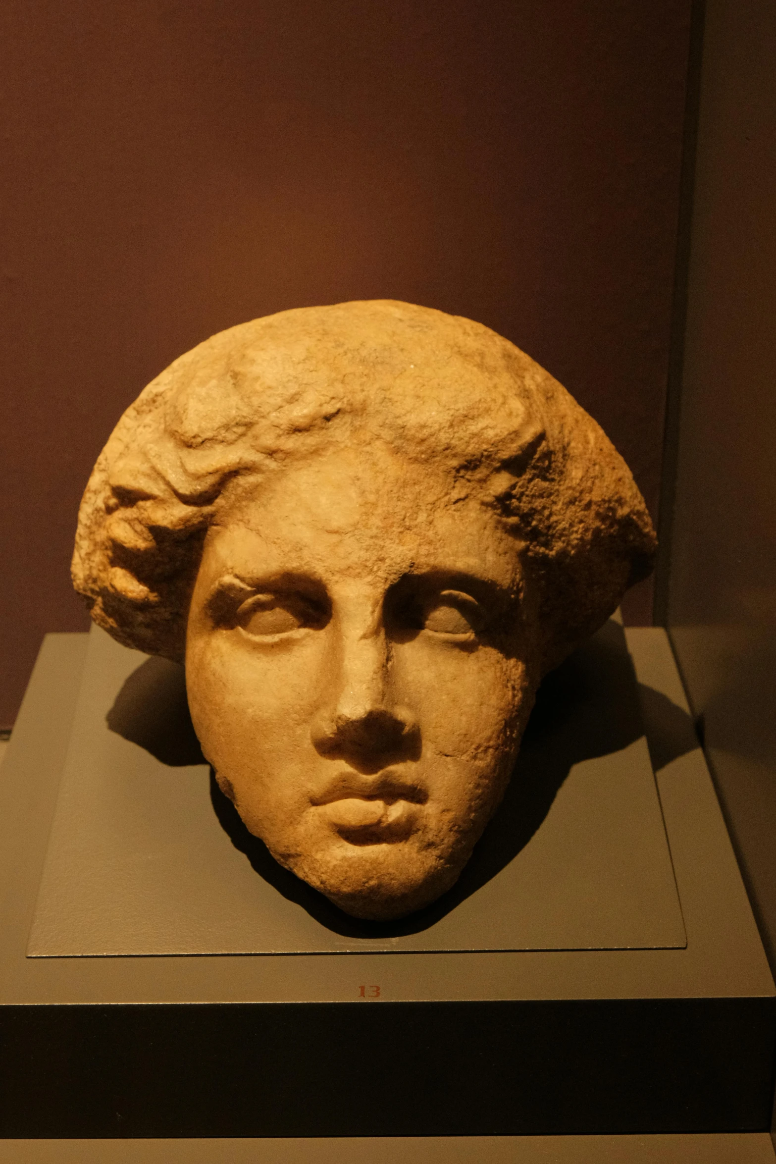 this is a large stone head of an individual