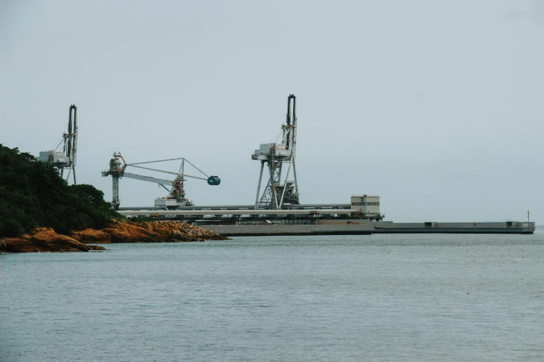 a large ship is sitting in the water