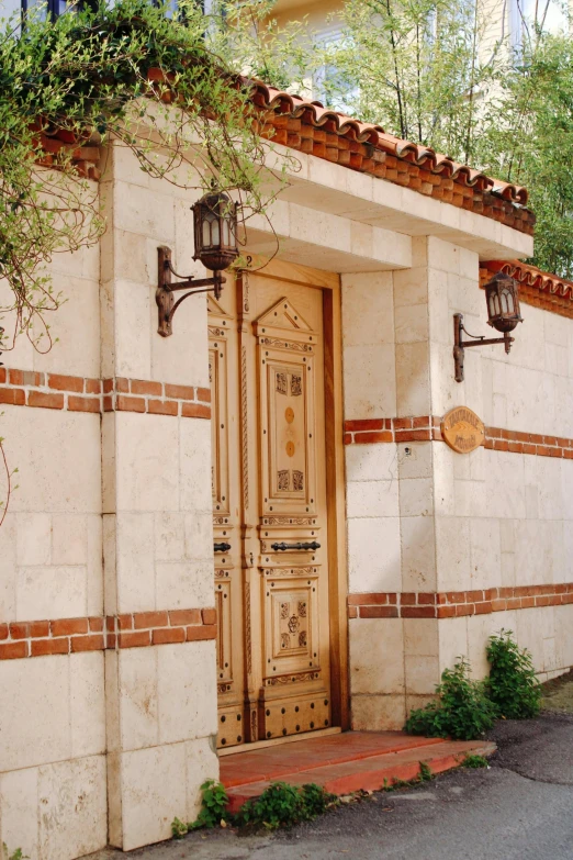 a picture of an entrance to a house