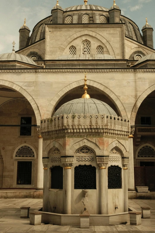 a big building with some domes on top