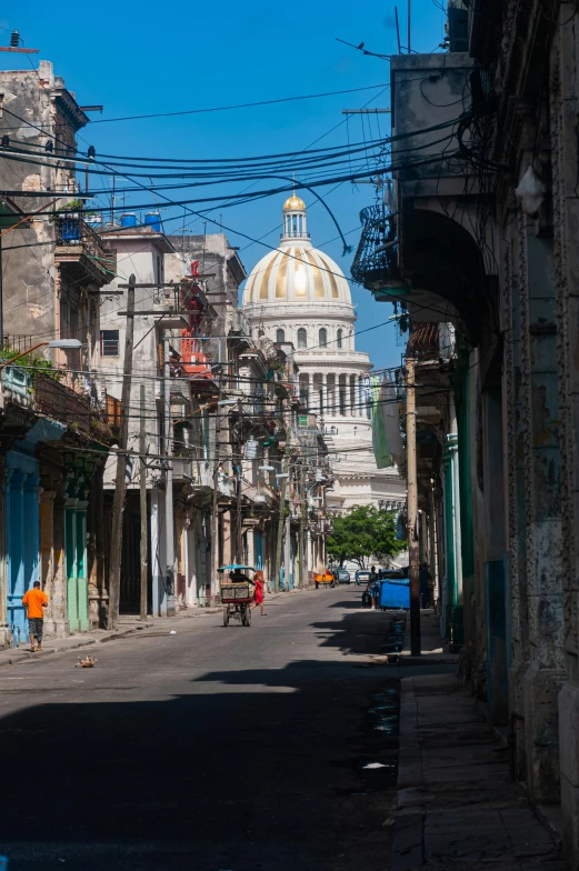 this is an image of an old city street