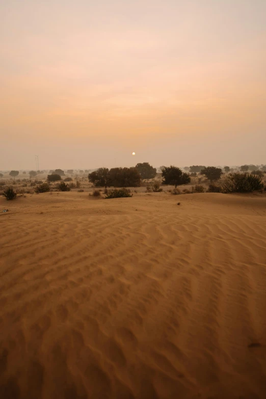 an arid desert landscape under a cloudy sky