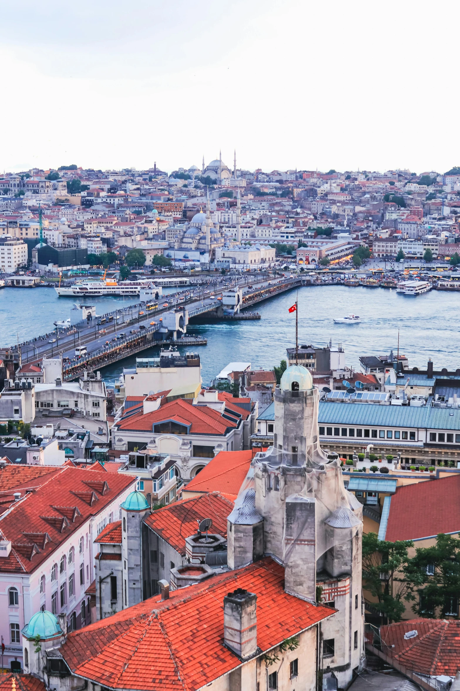 view of a harbor from a bird's eye view point