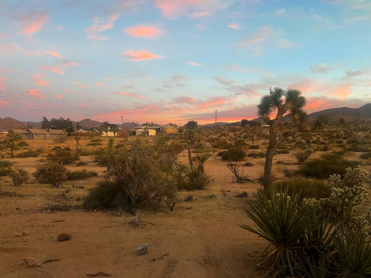 the landscape is clean and deserted in desert