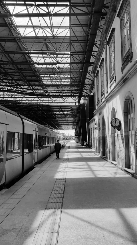 a train that is parked in a station