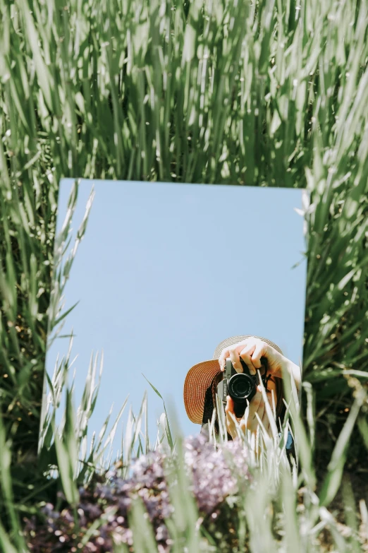 an image of a person taking a selfie with her phone