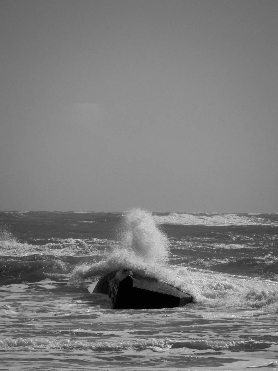 a large body of water with some waves