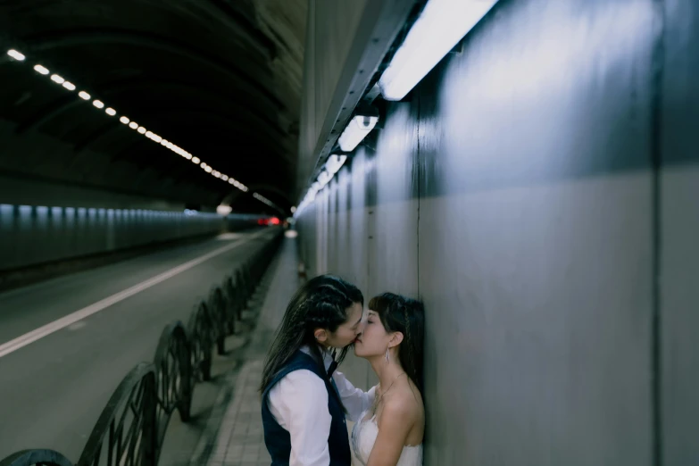 an image of a couple emcing on their wedding day