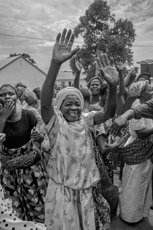 an image of women dancing at the street