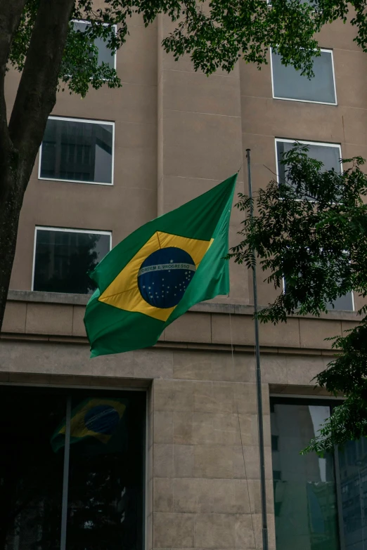 a flag that is sitting in the wind