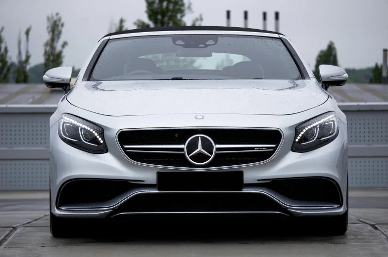 the front view of a mercedes benz benz coupe