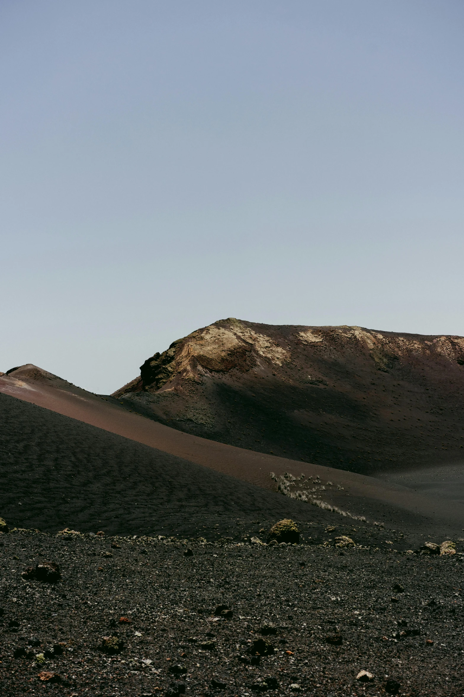 some very large rocks near the sand hills