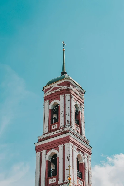 this is the top of a tower with clocks