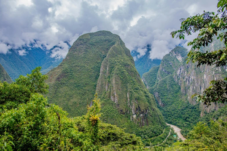 a valley that has many small mountains near each other