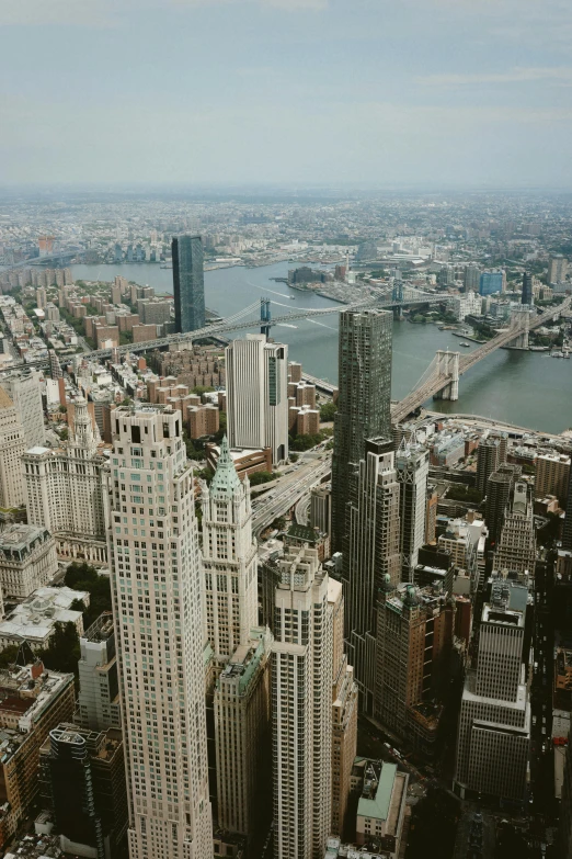 the high rise buildings are all in different shapes and sizes