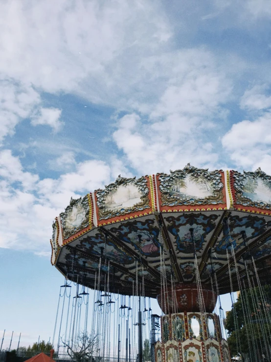 a swing ride for the children to ride on