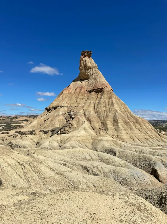 a mountain with some kind of rock formations