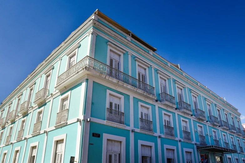 tall building with balconies and balconies on the outside of it