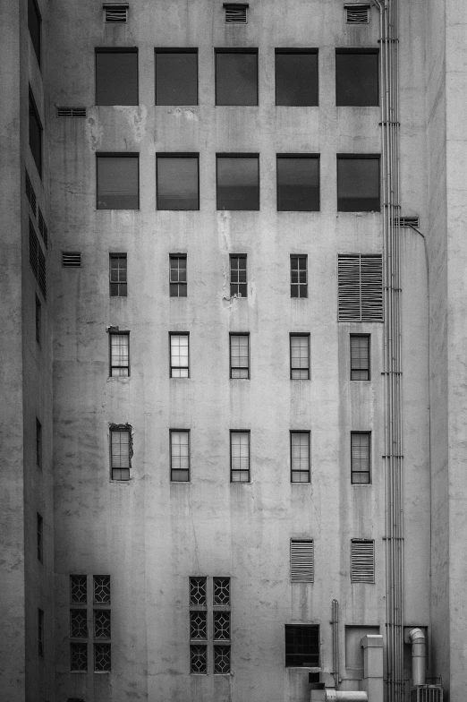 an abstract picture of windows of a very tall building