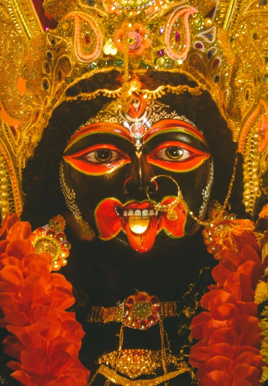 an image of a masked woman with makeup