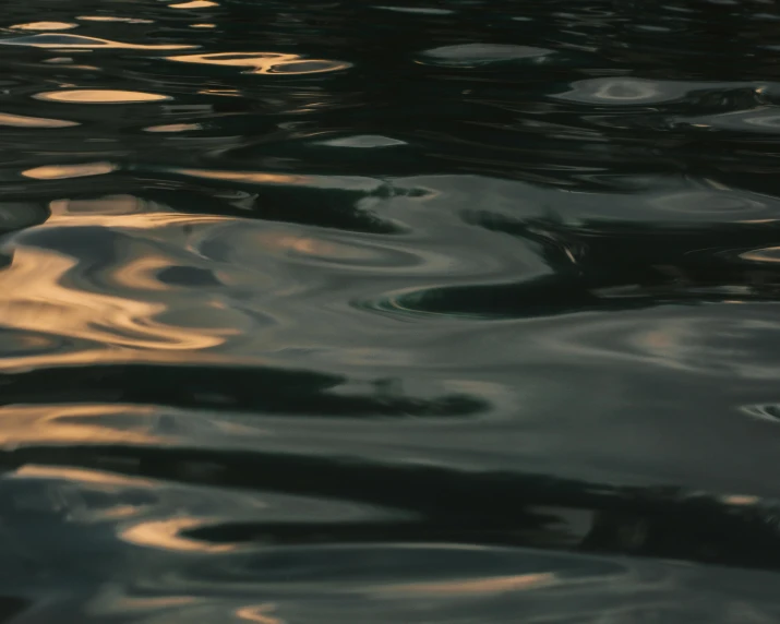 the surface of the water is wavy