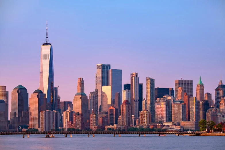 the lower part of a city skyline with skyscrs