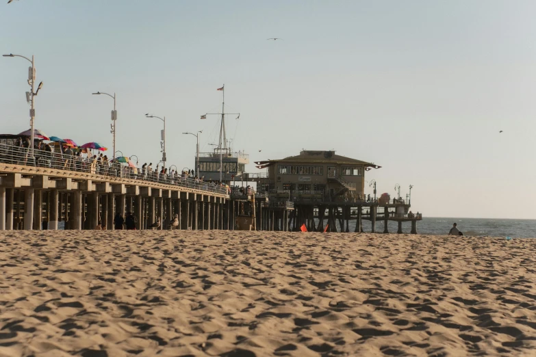 a pier with a large number of people