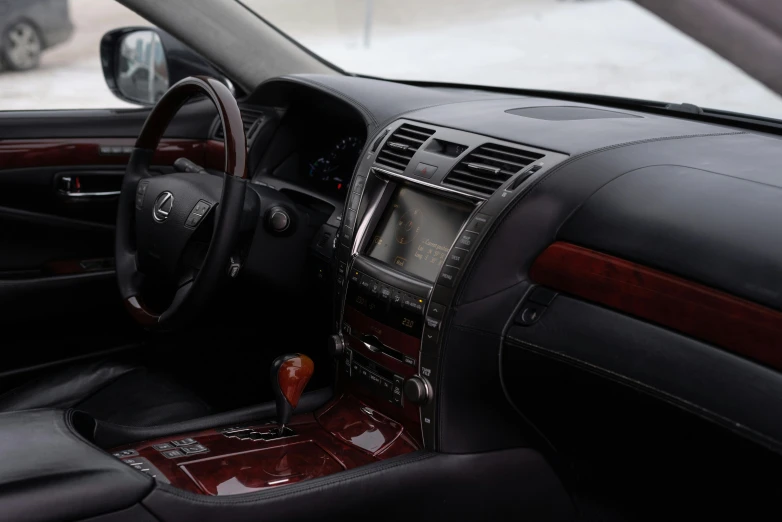 there is a dashboard and dashboard panel in a car