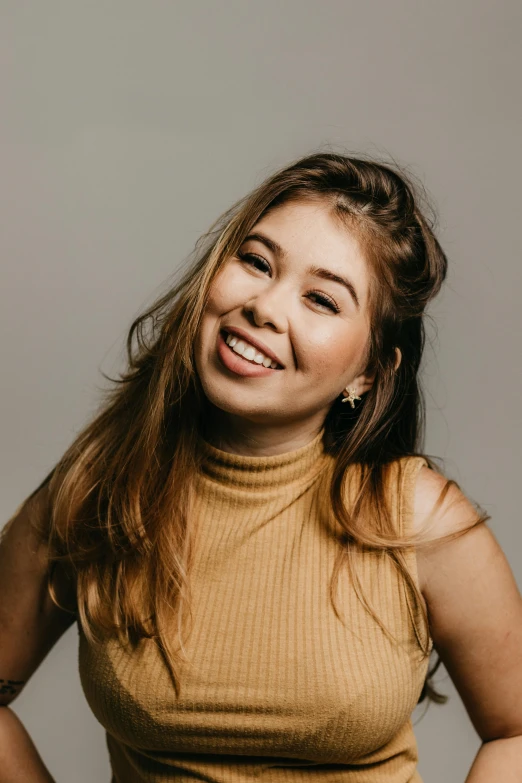 a close up of a person with hair