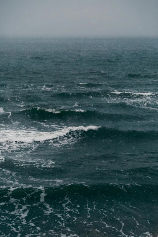 a dark ocean has a large amount of water