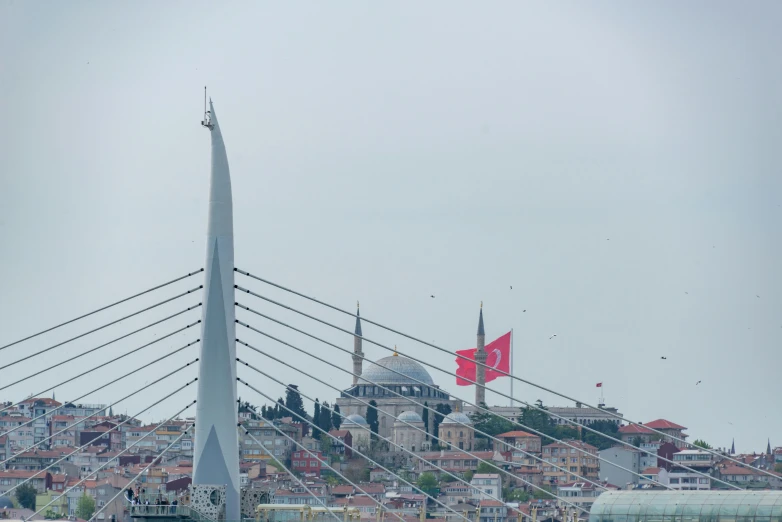 the old european city has been built on the hill