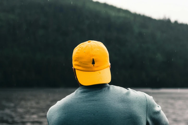 a person standing on top of a body of water