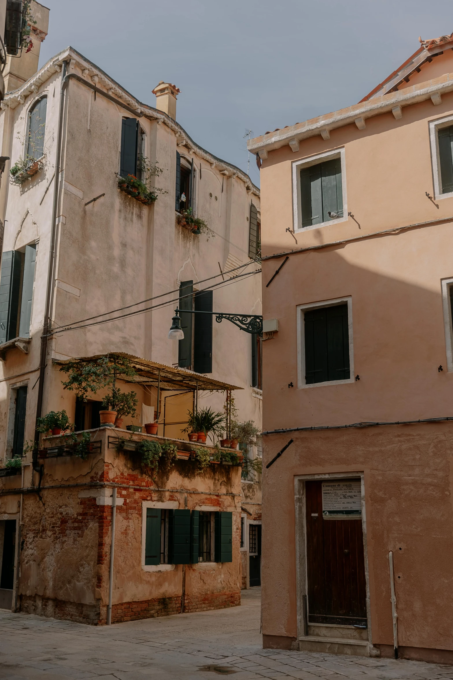 a group of buildings sitting next to each other