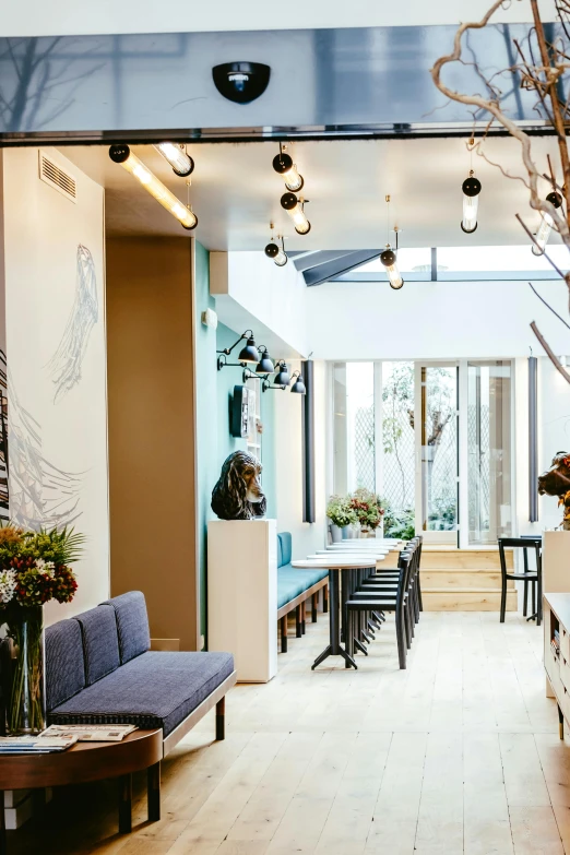 an interior of a home dining room and kitchen