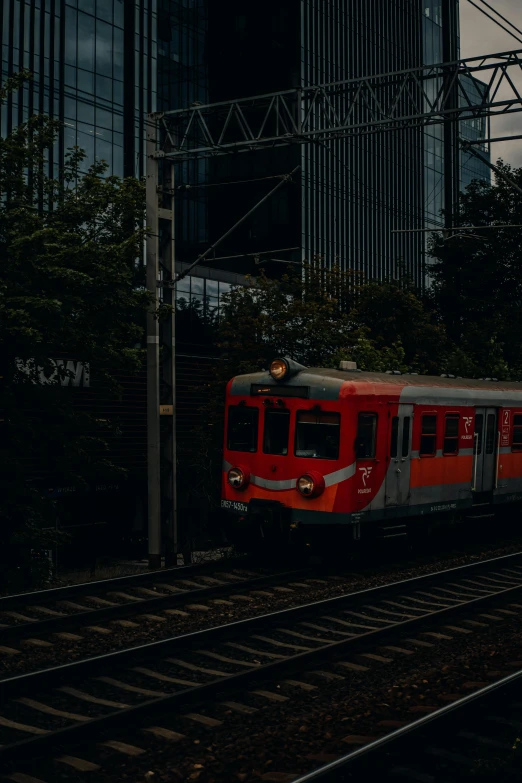 a large long train on a steel track