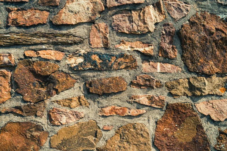 this wall is made out of multiple rock