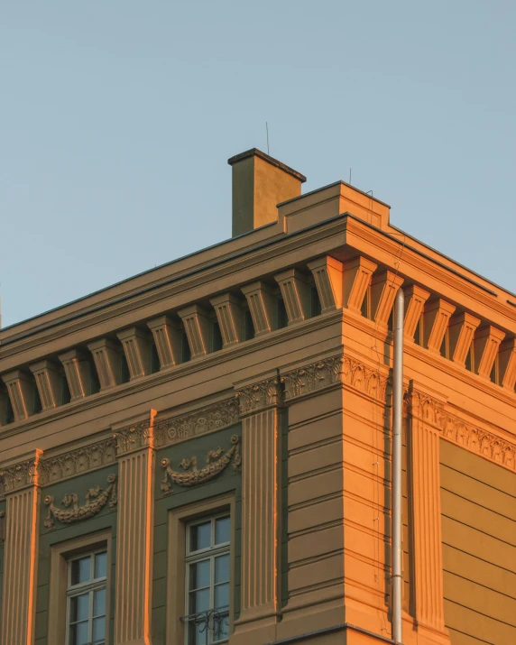 a clock tower on top of an old building