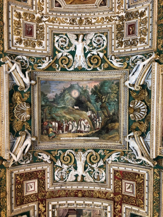 painting of a ceiling with paintings on it