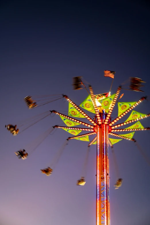 an amut ride in the twilight on a sunny day